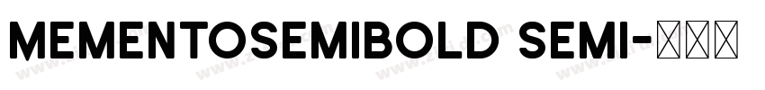 MementoSemiBold Semi字体转换